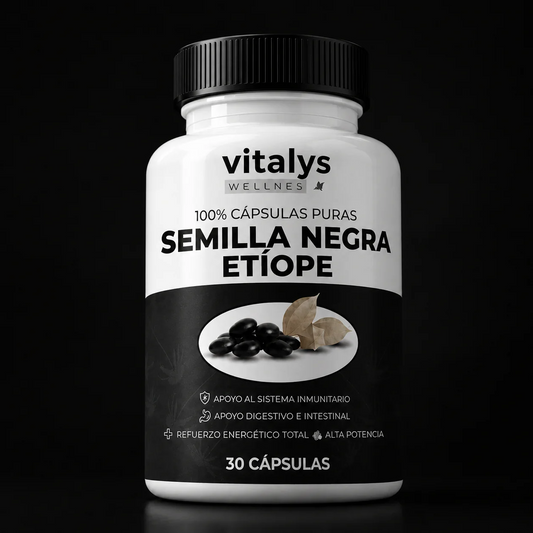 Semilla Negra Etíope — La fórmula natural con 4,64% de timoquinona para tu equilibrio interno.